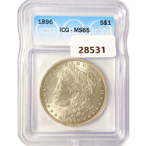 1896 Morgan Silver Dollar ICG MS65