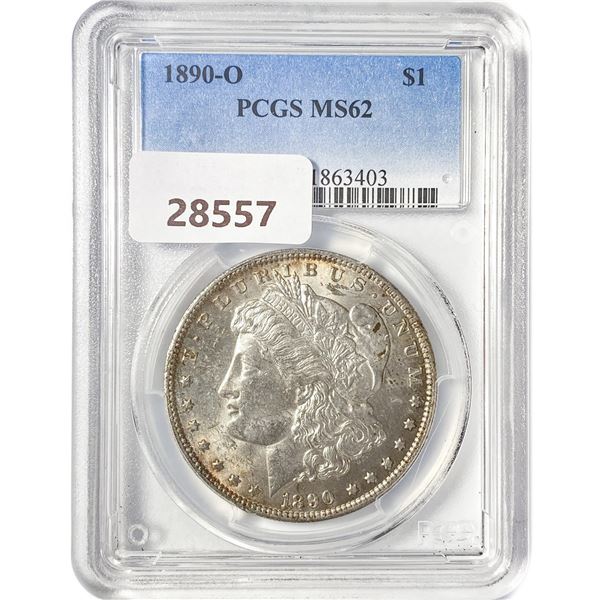1890-O Morgan Silver Dollar PCGS MS62