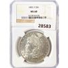 Image 1 : 1885-S Morgan Silver Dollar NGC MS60