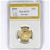 Image 1 : 1999 US .25oz Gold $10 Eagle PGA MS70