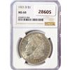 Image 1 : 1921-D Morgan Silver Dollar NGC MS60