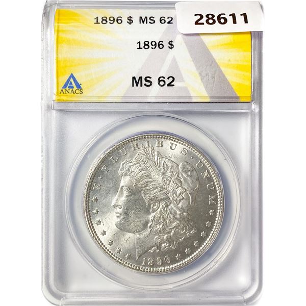 1896 Morgan Silver Dollar ANACS MS62