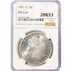 Image 1 : 1885-CC Morgan Silver Dollar NGC MS62+