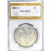 Image 1 : 1880-O Morgan Silver Dollar PGA MS63