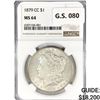 Image 1 : 1879-CC Morgan Silver Dollar NGC MS64