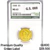 Image 1 : 1848 $5 Gold Half Eagle NGC MS63