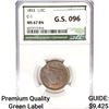Image 1 : 1853 Braided Hair Half Cent NGC MS67 BN C-1