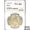 Image 1 : 1934-S Silver Peace Dollar NGC MS61