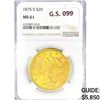 Image 1 : 1875-S $20 Gold Double Eagle NGC MS61