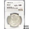 Image 1 : 1884-CC Morgan Silver Dollar NGC MS67