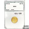 Image 1 : 1914-D $2.50 Gold Quarter Eagle PCI MS65
