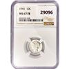 Image 1 : 1941 Mercury Silver Dime NGC MS67 FB