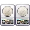 Image 2 : 1922-D Set (2) Silver Peace Dollar NGC MS