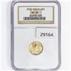 Image 1 : 2001 $5 1/10oz American Gold Eagle NGC MS69