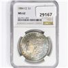 Image 1 : 1884-CC Morgan Silver Dollar NGC MS62