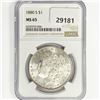 Image 1 : 1880-S Morgan Silver Dollar NGC MS65