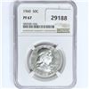 Image 1 : 1960 Franklin Half Dollar NGC PF67