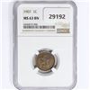 Image 1 : 1907 Indian Head Cent NGC MS63 BN
