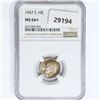 Image 1 : 1947-S Roosevelt Dime NGC MS66+