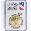 Image 1 : 2020 $50 1oz AGE Castle, Standish Signed NGC MS70