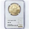 Image 2 : 2020 $50 1oz AGE Castle, Standish Signed NGC MS70