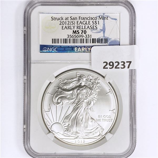 2012(S) American Silver Eagle NGC MS70