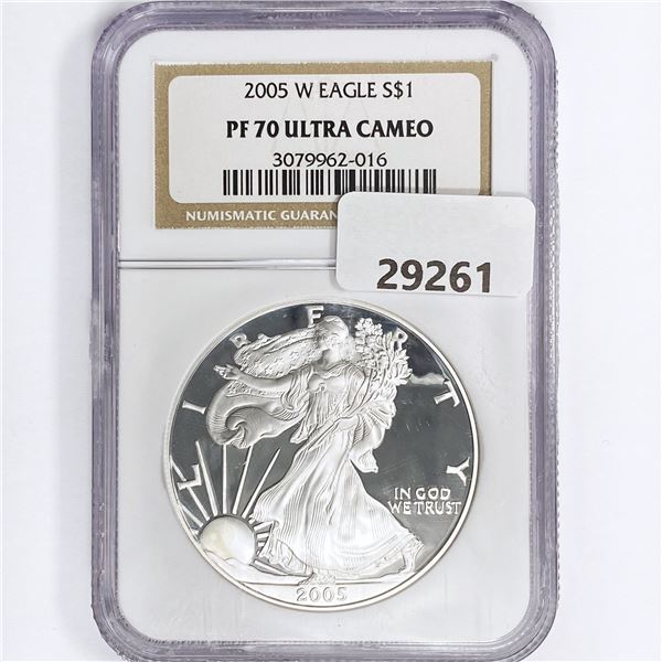 2005-W American Silver Eagle NGC PF70 UC