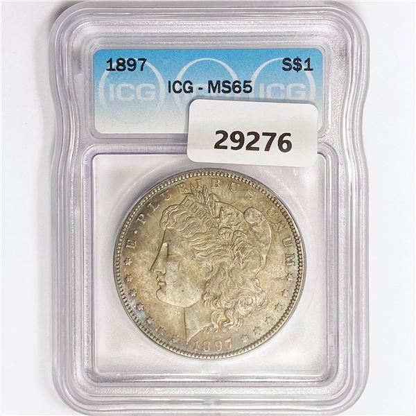 1897 Morgan Silver Dollar ICG MS65