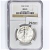 Image 1 : 1942-D Walking Liberty Half Dollar NGC MS65
