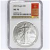 Image 1 : 2023 American Silver Eagle NGC MS70