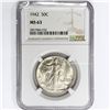 Image 1 : 1942 Walking Liberty Half Dollar NGC MS63