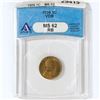 Image 1 : 1909 VDB Wheat Cent ANACS MS62 RB