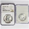 Image 1 : 1956 Type 1 PF, 1962 Set (2) Franklin Half Dollar