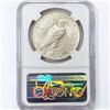 Image 2 : 1923-D Silver Peace Dollar NGC MS61