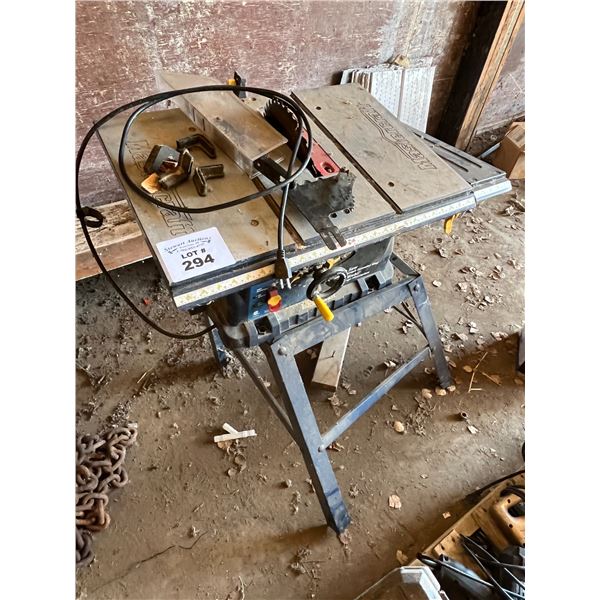Mastercraft table saw