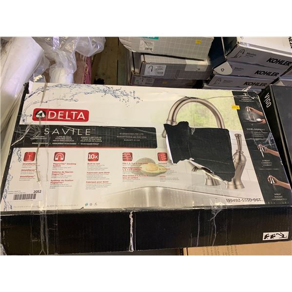 Delta Saville Chrome Pull Down Kitchen Faucet