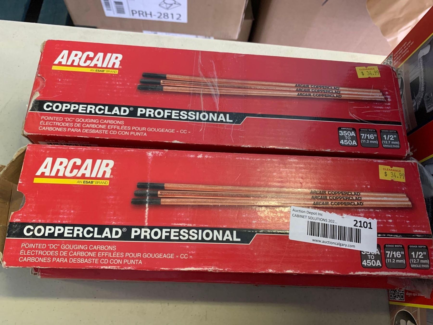 Arcair Copperclad Professional Pointed DC Gouging Carbon Rods Lot of 4 ...