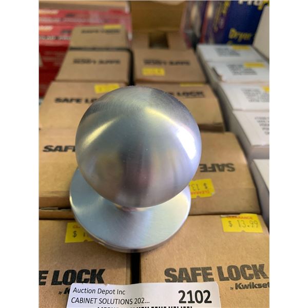 Weiser Safelock Regina Satin Chrome Dummy Knobs wholesale lot of 20