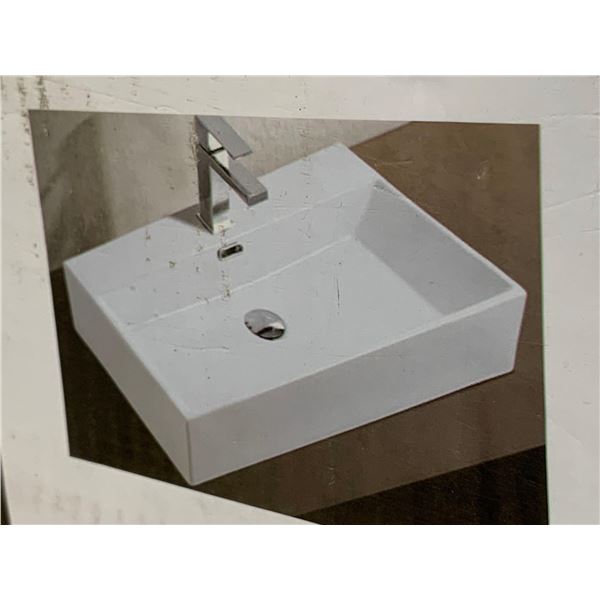 Ceramic Basin Sink 29.5 x 16 x 5.75 inch