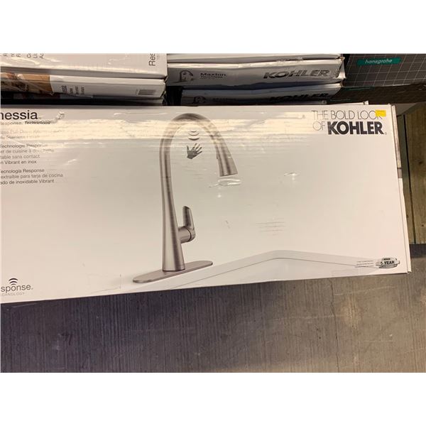 Kohler Anessia Touchless Pull Down Kitchen Faucet System Satin Stainless Finish