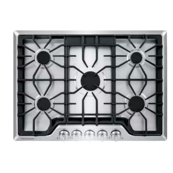 Fridgidaire 30 inch gas cook top Model 6860021 Stainless Steel with Cast Grills