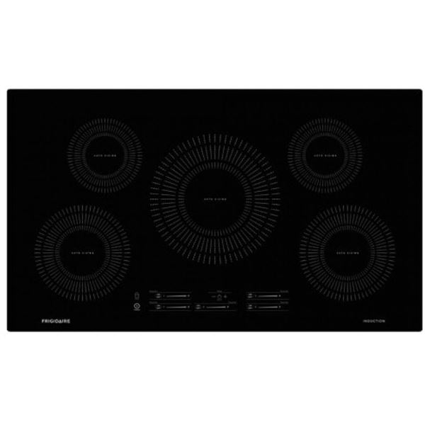 Frigidaire FFIC3626TB Cooktop, 36" Exterior Width, Induction Cooktop, 5 Burners, Induction, 3800W, B