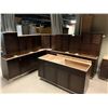 Image 1 : Salem Cappuccino Maple 20 Piece Corner Kitchen Cabinet Set Includes 10 Base & 10 Wall Cabinets of as