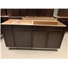 Image 5 : Salem Cappuccino Maple 20 Piece Corner Kitchen Cabinet Set Includes 10 Base & 10 Wall Cabinets of as