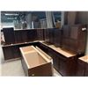 Image 6 : Salem Cappuccino Maple 20 Piece Corner Kitchen Cabinet Set Includes 10 Base & 10 Wall Cabinets of as