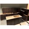Image 1 : Salem Cappuccino Maple 10 Piece Corner Kitchen Cabinet Set Includes 10 Base & 9 Wall Cabinets of ass