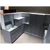 Image 1 : NEW S.Cloud Gray - 15 Piece Kitchen Cabinet Set includes 7 Base & 8 Wall Upper Cabinets Approx wall 
