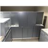 Image 4 : NEW S.Cloud Gray - 15 Piece Kitchen Cabinet Set includes 7 Base & 8 Wall Upper Cabinets Approx wall 