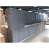 Image 1 : NEW S.Cloud Gray - 18 Piece Kitchen Cabinet Set includes 8 Base & 10 Wall Upper Cabinets Approx foot