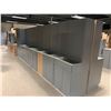 Image 4 : NEW S.Cloud Gray - 18 Piece Kitchen Cabinet Set includes 8 Base & 10 Wall Upper Cabinets Approx foot